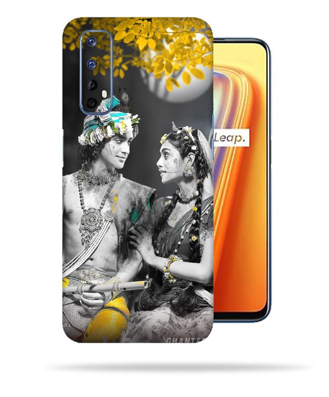 Image of Radha Krishna Vintage Skin Back Protector Film Ultra Thin Scratch Resistant Vinyl (Not Case and Cover) for Realme 7