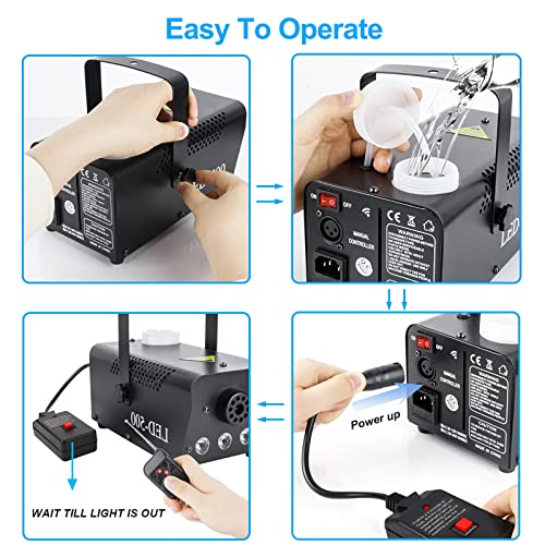Vangoa 500W Portable Fog Machine with LED Lights #TOP26