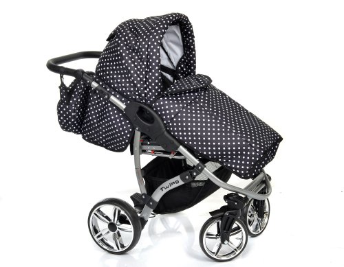 Allivio - 3-in-1 reissysteem inclusief kinderwagen met draaibare wielen, kinderautostoel, buggy en accessoires (3 in 1… - Afbeelding 6