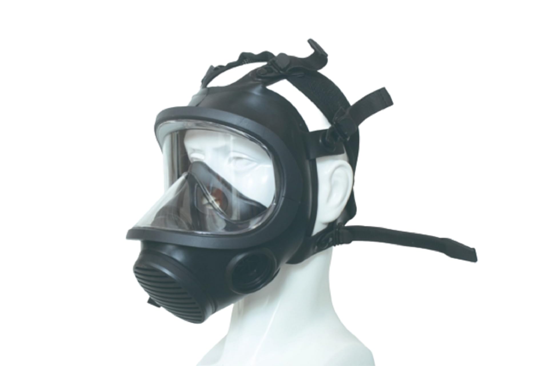GEDIZ Máscara de gas respiratoria de protección respiratoria con gafas de seguridad para radiación nuclear, contaminación biológica y química y antiterrorismo