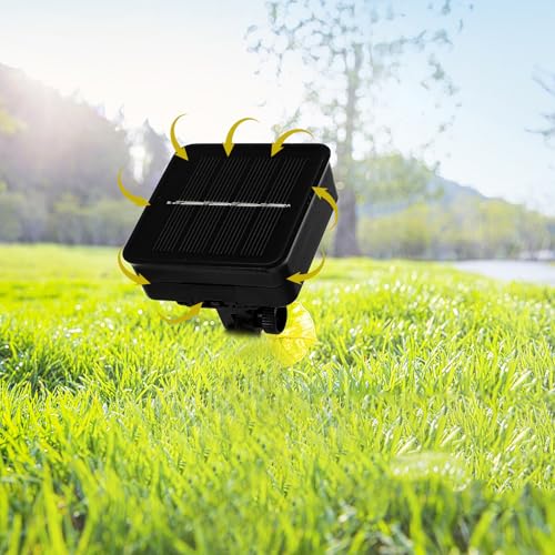 Luces solares LED con diseño de vid limón 5m 20 bombillas blanca cálida miniatura 3