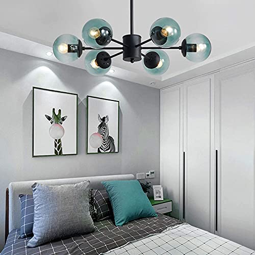Lámpara de bola de cristal creativa y moderna para iluminación de sala de estar 7