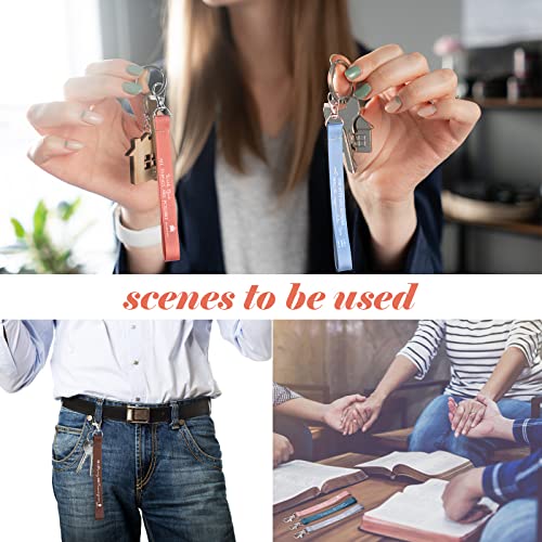 Inbagi 50 Pieces Christian Keychains Christian Graduation Keychain Religious Keychain Bible Verse Keychain For Christian Party(Graceful Colors) #TOP6