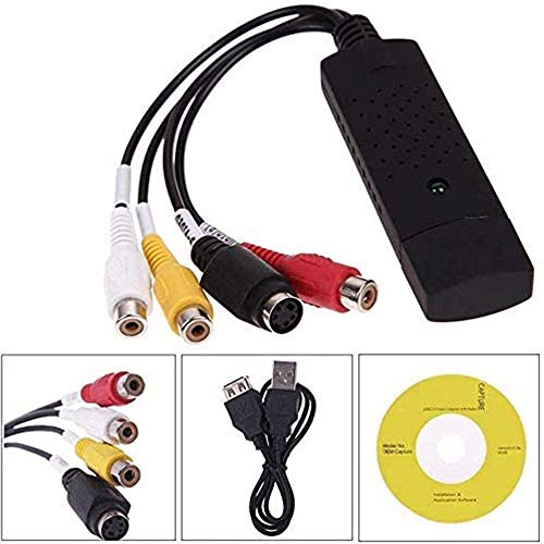 Cartão de captura USB 2.0 EasyCap TV de vídeo DVD VHS Audio Capture Card 3 em 1 VHS para conversor a