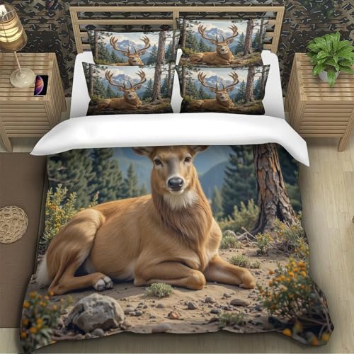 Housse de couette 135x200 hypoallergénique microfibre résistante 3D - 5