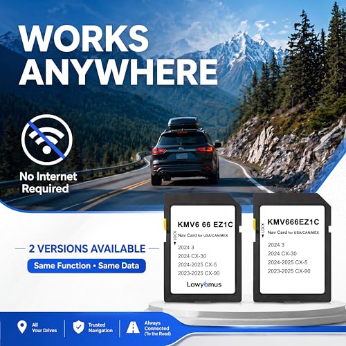 Lawyomus KMV666EZ1C Offline GPS Map Card for Mazda 3, CX-30, CX-5 & CX-90 - image 3