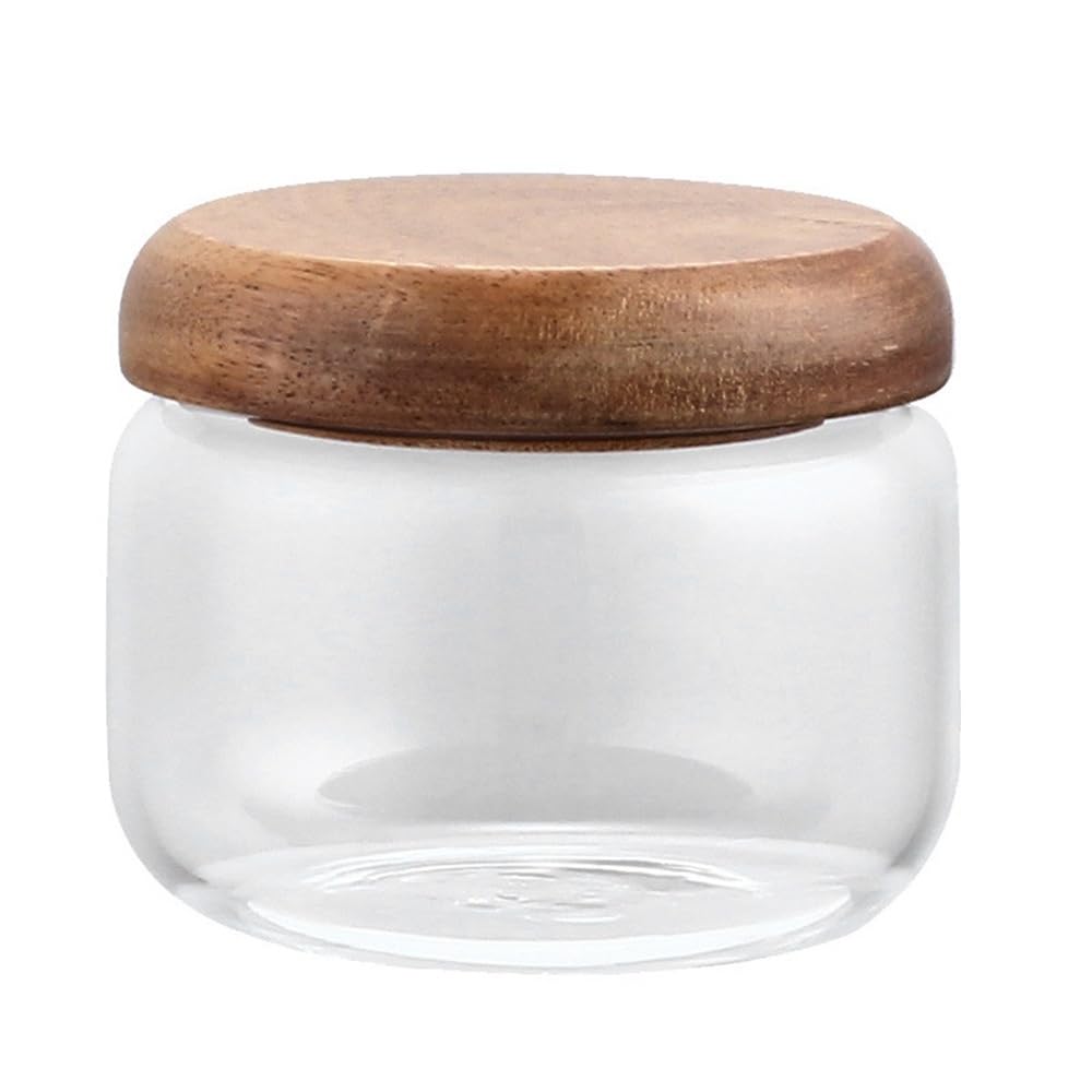 ENGENDER Tea Storage Jar Household Bulk Tea Storage Jars Dried Fruit Snacks Grains Glass Sealed Kitchen(A)