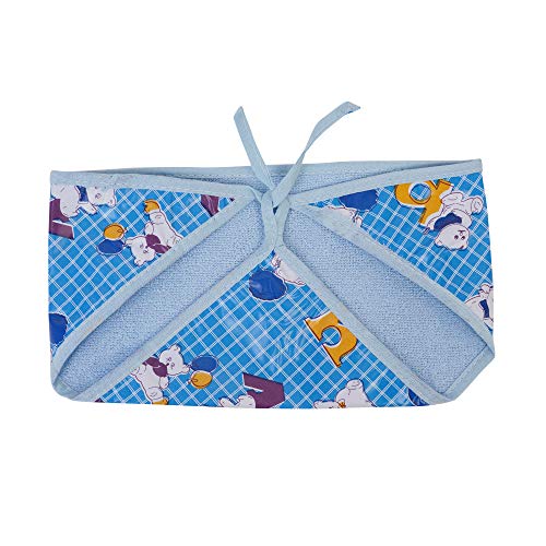 Image of New Born Baby Outside Plastic Inside Cotton Nappy Washable and Reusable PVC Printed Nappies /Cloth Diaper /U Shaped /Nappy Tying Langot For Baby Boys and Baby Girls-Pack of 18 (Small)
