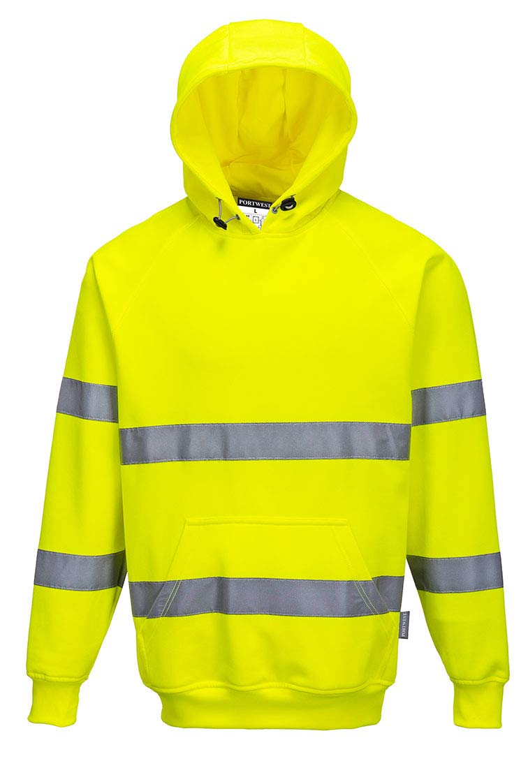 Portwest - Hi-vis hooded sweatshirt (B304) - Yellow - M