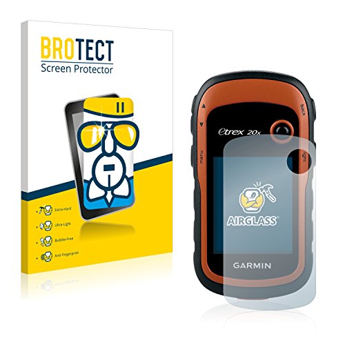 BROTECT Protector Pantalla Cristal Compatible con Garmin eTrex 20x Protector Pantalla Vidrio - Dureza Extrema, Anti-Huellas, AirGlass