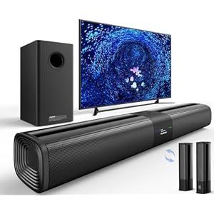 Saiyin Sound Bars for Smart TV with...