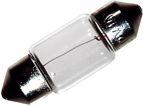 Ancor 529102 - Bombilla eléctrica de grado marino (tapa de extremo festón, 12 voltios, 10 vatios, 0.83 amperios, transparente, paquete de 2)