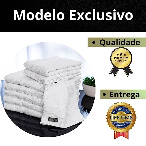 05 Toalhas Banho Hotel Spa Fofinhas Macia Grande Altamente Absorvente Seca Rapido 100% Algodão By La