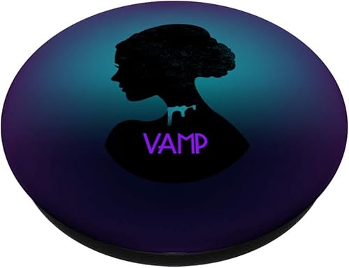Miniatura 2 de Vampire Cameo Gótico - Vampiro cameo victoriano Art Deco - PopSockets agarre y soporte para teléfonos y tabletas