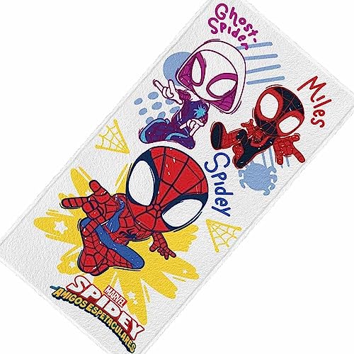 Kit Roupão Capuz Aveludado Toalha Felpudo Spider-man 2 Pçs-p