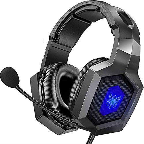 Gaming Headset for PS4 Games, Xbox One Headset for PS4, PS5 with Noise Cancelling Mic, 7.1 Surround Sound, RGB Light, Over-Ear Headphones Compatible with PS4, PS5, Xbox One, PC, Laptop, Mac Gaming Headset for PS4 Games, Xbox One Headset for PS4, PS5 with Noise Cancelling Mic, 7.1 Surround Sound, RGB Light, Over-Ear Headphones Compatible with PS4, PS5, Xbox One, PC, Laptop, Mac