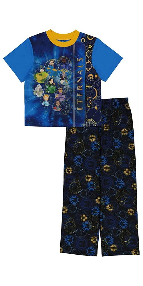 Marvel Boys' Eternals 2-Piece Pajama Set, Cosmic Heroes, 10