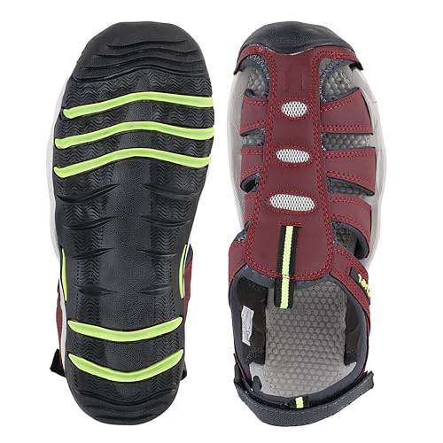 Image of FUEL Fisherman Sandals for Men Comfortable, Breathable & Flexible Stylish Casual Sandals Protective Bump Toe Perfect Outdoor Beach Anti-Skid Sports Footwear For Gents (Soldier-11)