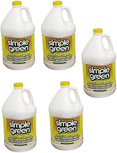 Simple Green 14010 Industrial Cleaner & Degreaser, Concentrated, Lemon LLPoQy, 5Pack (1 Gallon Bottle) image 2