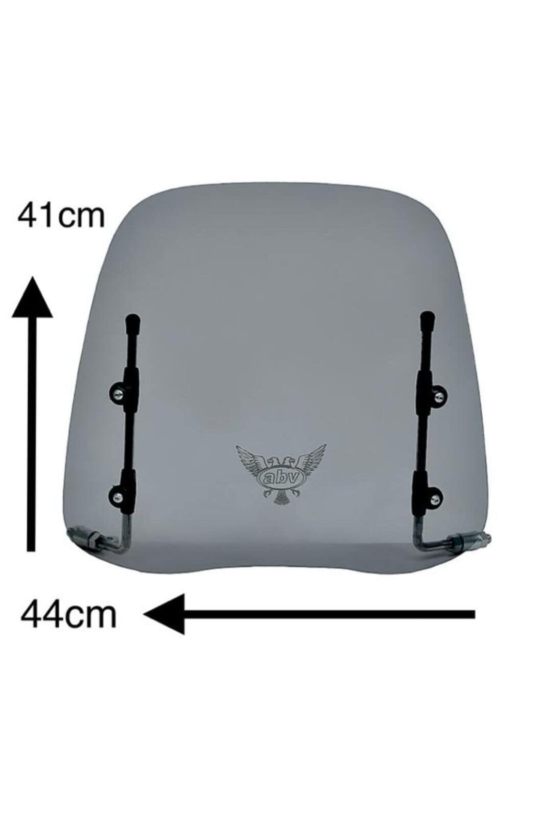 UZMAN -Universal Windschild Getönt Windschutz Windabweiser Windschutzscheibe Windschutzglas Moped/Mofa/Scooter/Quad/Roller Anbauteile Zubehör (KURZ)