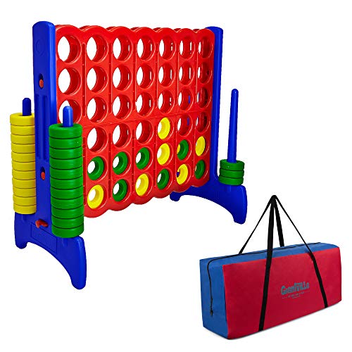 Giant 4 in a Row Connect Game - Storage Carry Bag Included