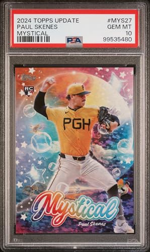 HOFSM.COM Hall of Fame Sports Memorabilia Graded 2024 Topps Update Paul Skenes #MYS27 Mystical Rookie RC Baseball Card PSA 10 Gem Mint