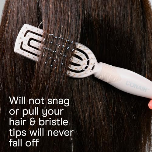 Conair Hair Brush Set, Scalp Care Detangling, 2-Pack, Grey Luxe - image 3