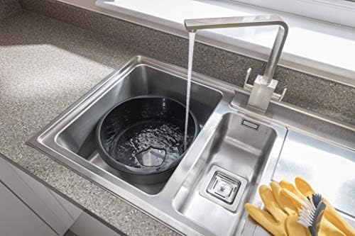 Addis Round Washing Up Bowl 7.7L Capacity in Midnight Black.