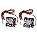 MagiDeal 2PCS 24V Ventilateur de Refroidissement Radial Turbo Ultra Silencieux pour Imprimante 3D 40mm x 40mm x 10mm