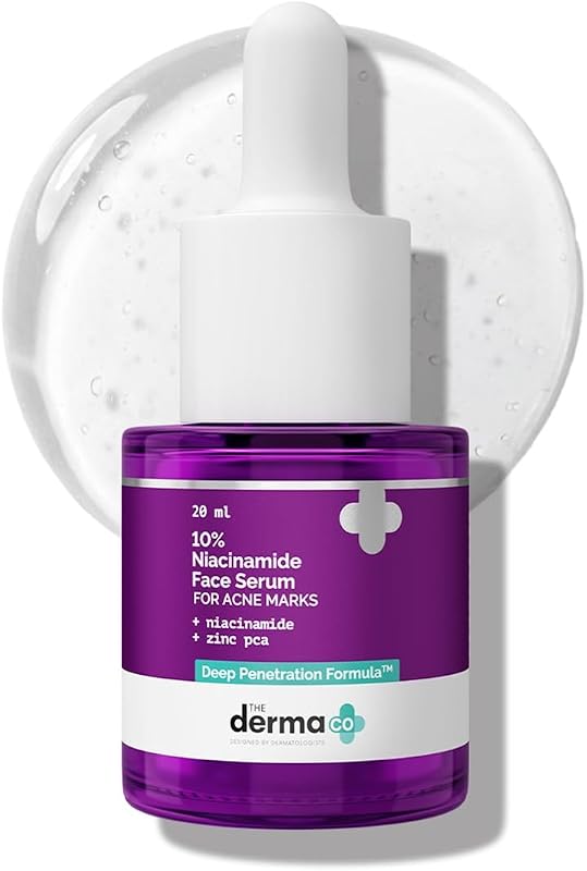 Sérum facial The Derma Co com Niacinamida 10% e Zinco 2%, 20 mL