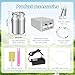 10L Cow Milking Machine Portable Vacuum Pump, Rechargeable Electric Cow Milker Machine Adjustable Suction Pulsation Vacuum, Check Valve Design with Food-Grade Silicone Hose