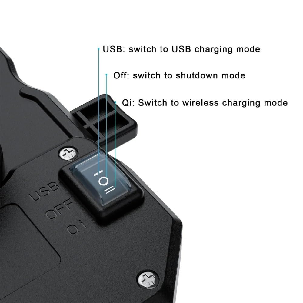 Support Téléphone Moto Chargeur sans Fil QC3.0 USB Navigation GPS De Guidon