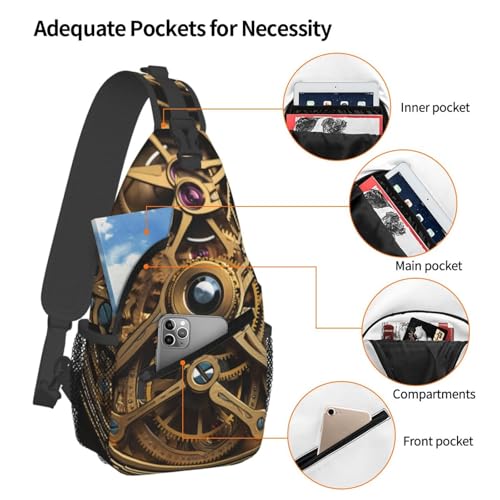 Morrales Deportiva Negro Sling para Hiking miniatura 4