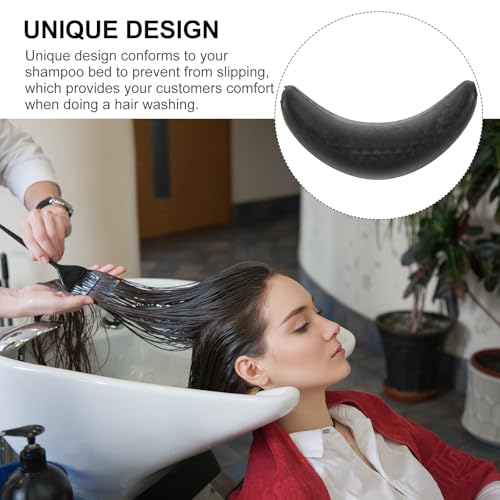 Healifty Shampoo Bowl Nackenkissen Silikon Haar Waschen Nackenstütze Salon Kissen Greifer für Friseur Haar Waschbecken Becken Werkzeug (Schwarz)