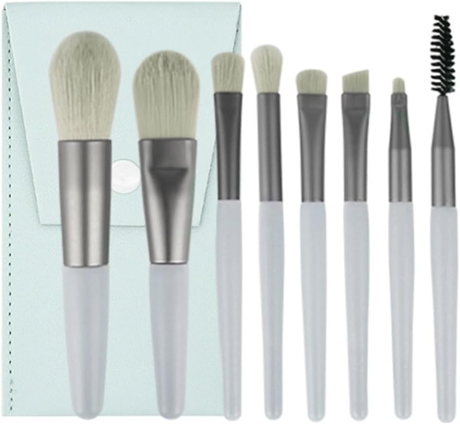 HKGFAYO ミニメイクアップ8個 便利なトラベルパウダーアイシャドウブラシ 多機能美容ツール(A)