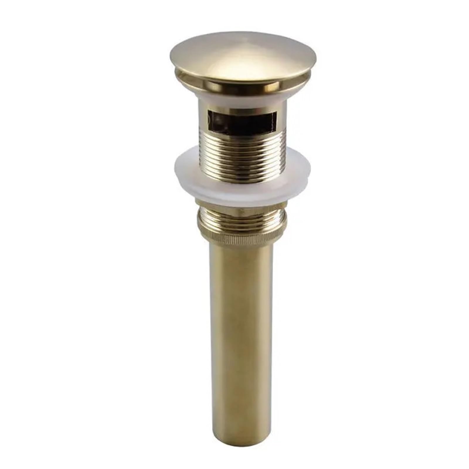 P Type Trap Brushed Drains Set Brass Siphon P-Trap Deodorization Bathroom Vanity Basin Pipe Waste with Pop Up Drainer for Home(Brushed Gold with)