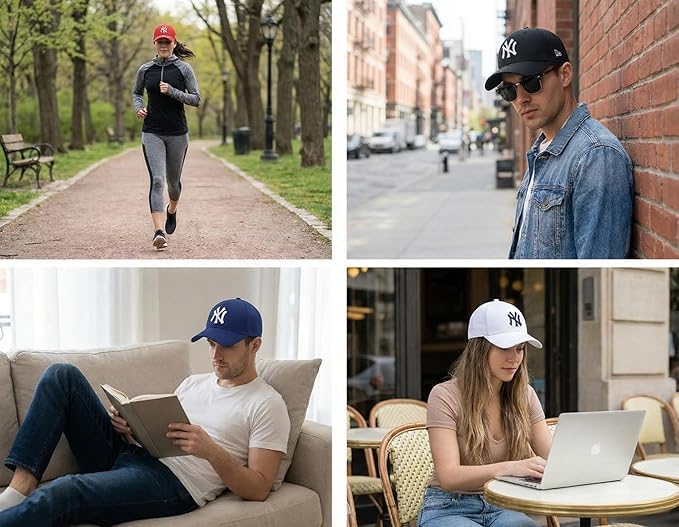 Image of SELLORIA A Brand Adjustable Unisex Cap for Men and Women Freesize Baseball Caps Pack of-1