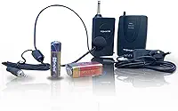 Microfone Sem Fio Headset Profissional Dinâmico para Palestras Igreja Aula Show Lapela Auricular Wireless UHF Som Limpo Confortável Ajustável Leve com Espuma Macia Almofadada Revestida
