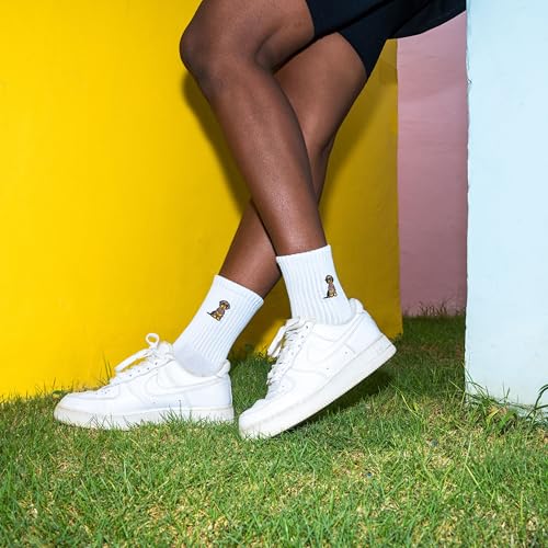 Made by Nami 3 Paar Lustige Socken Damen & Herren mit Motiv im Set Dackel Socken Festival Accessoires (35-40, Dackel)