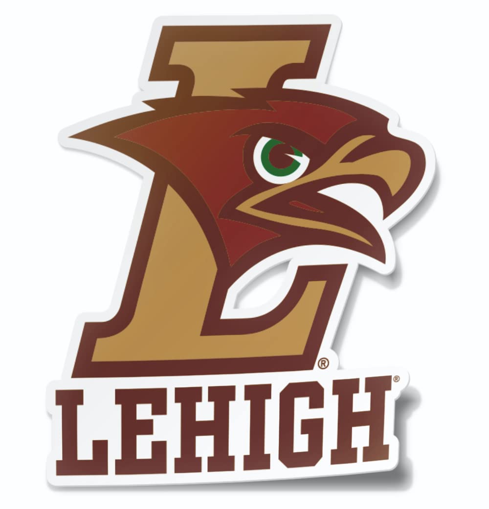 Lehigh University Block L Mountain Hawks Brown Weatherproof Vinyl Sticker Car Decal from Nudge Printing
