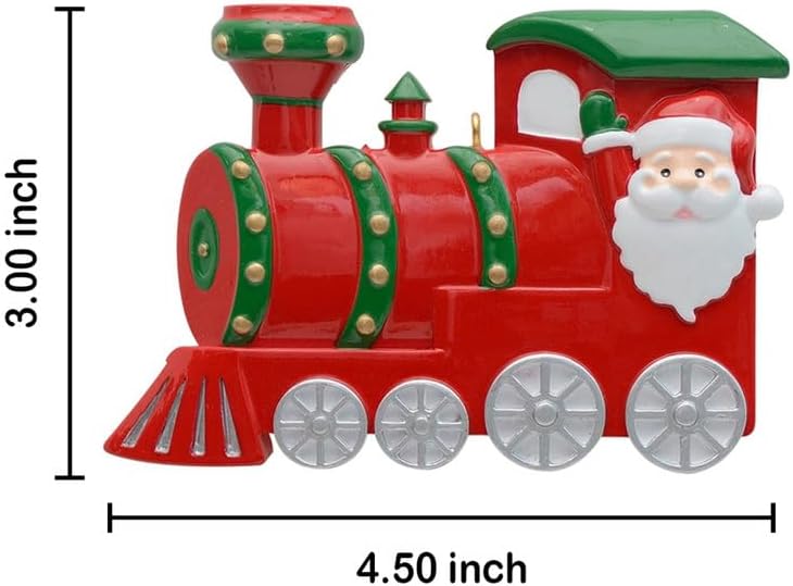 2023 Personalized Christmas Ornament Santa Train Ornaments Christmas Tree Ornaments,Funny Xmas Ornaments,Cute Hanging Keepsake for Christmas Tree Decoration 2023 - Image 2