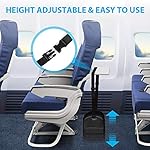Airplane Footrest Made with Premium Memory Foam - Airplane Travel Foot Hammock, No Clashing Foot Hammock & Portable Plane Leg Rest, Provides Relaxation and Comfortable for Long Flight - Image 5