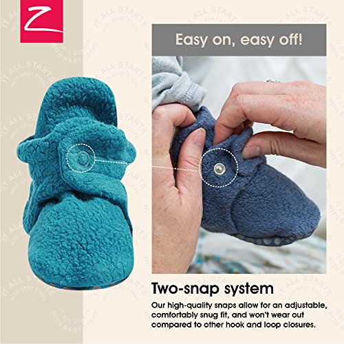 Zutano Cozie Fleece Baby Booties With Grippers Socks, Pagoda, 18 Months Unisex Infant #TOP2