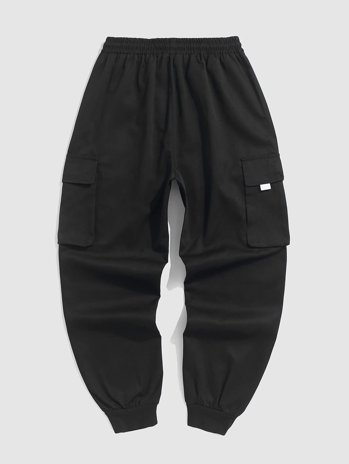 ZAFUL Loose Fit Strahlfüße Cargo Hose Herren Lang Tunnelzug Fallschirm Lässig Y2K Hosen Verstellbare Taille