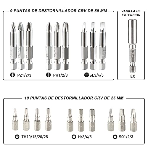 Visseuse dévisseuse sans fil 3.6V avec batterie 2000mAh et LED - 4