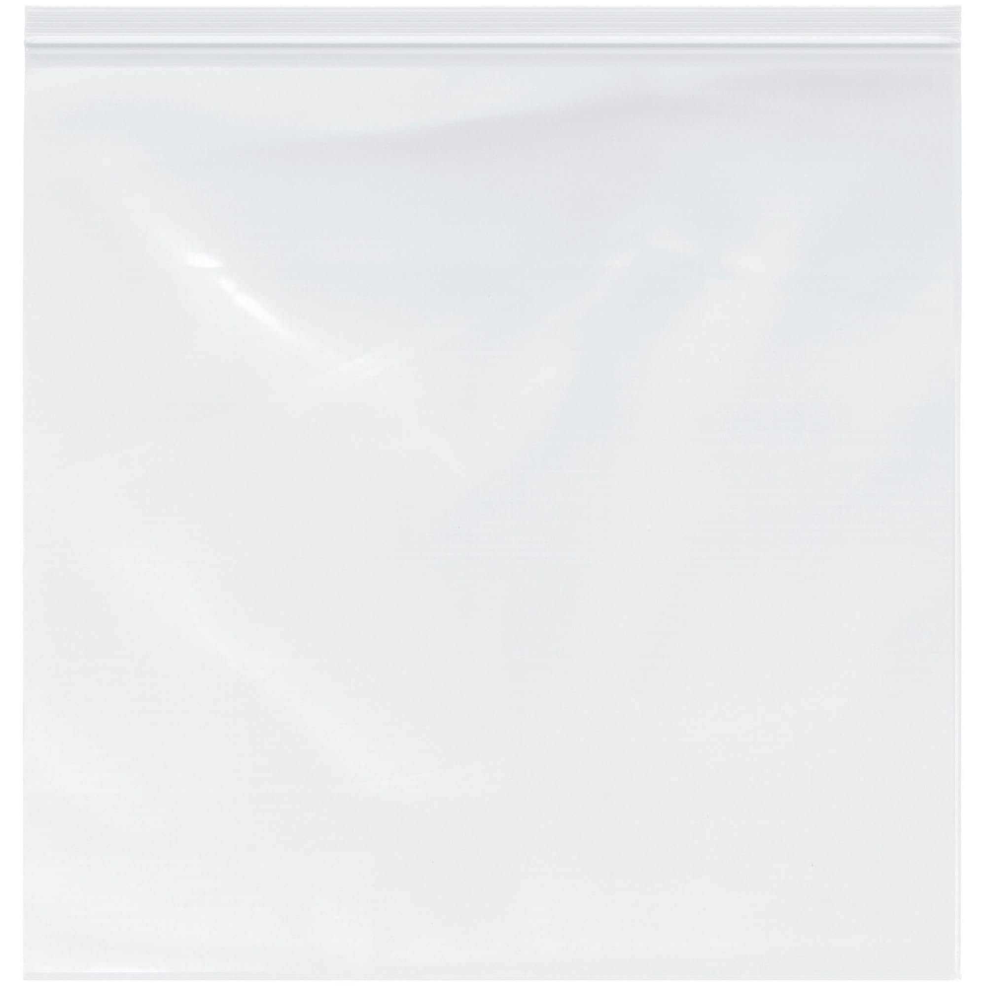 Plymor 20" x 20" (Case of 500), 2 Mil Zipper Reclosable Plastic Bags