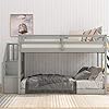   Harper-Bright-Designs-Low-Bunk-Beds-Twin-Over-Twin-Size-Solid-Wood-Bunk-Bed-with-Storage-and-Guardrail-for-Kids-and-Toddler