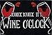 Produktbild Close Up Fußmatte Knock Knock It's Wine O'Clock - Fußabtreter - 60x40 cm - schwarz
