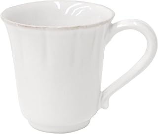 Costa Nova, Alentejo colección, Vajilla elegante, gres, Taza, blanco, 0.32 L, 6 piezas