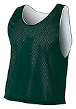 A4 Boys Lacrosse Reversible Practice Jersey,Forest/White,M